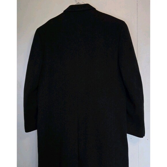 Adolfo Trench Coat Mens 46L Cashmere Wool Blend Charcoal Old Money Quiet Luxury - Picture 5 of 10